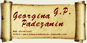Georgina Padežanin vizit kartica